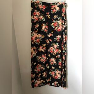 Forever 21 floral maxi skirt